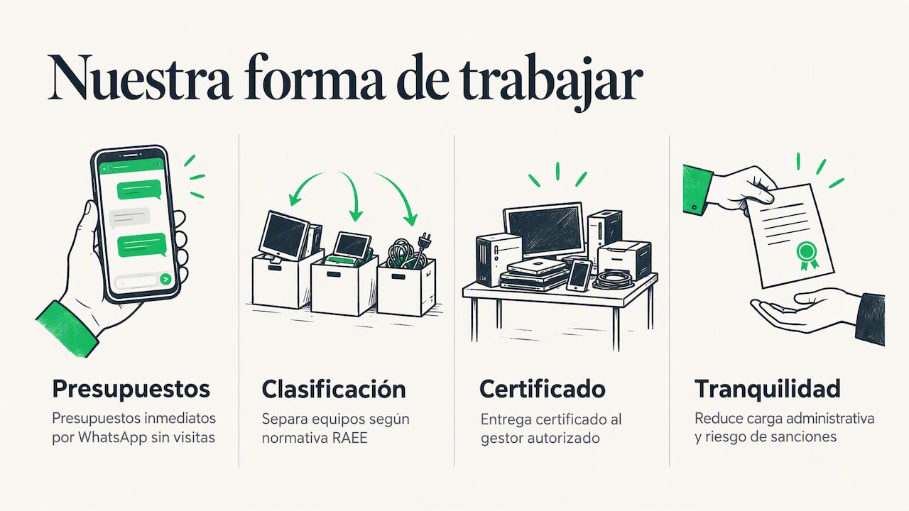 Por qué confiar en un vaciado profesional: nuestra forma de trabajar en Vaciados Madrid Sur — overview diagram